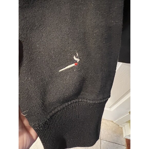 Smokers Club bear Sweatshirt Mens sz S world wide Rollers Hipster Crewneck - Picture 3 of 8